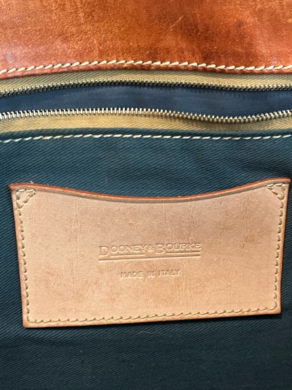 Vintage Dooney & Bourke Brown Leather Shoulder Bag - Picture 11 of 11